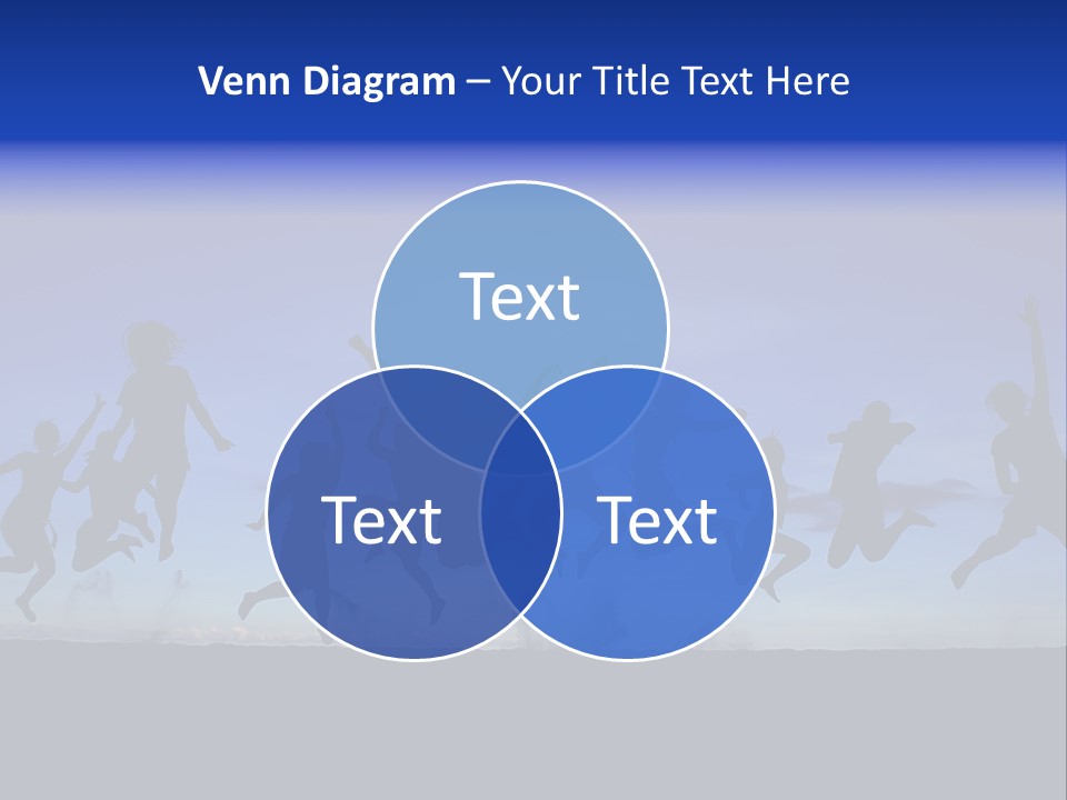 Hands Silhouette Jump PowerPoint Template