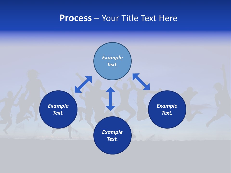 Hands Silhouette Jump PowerPoint Template