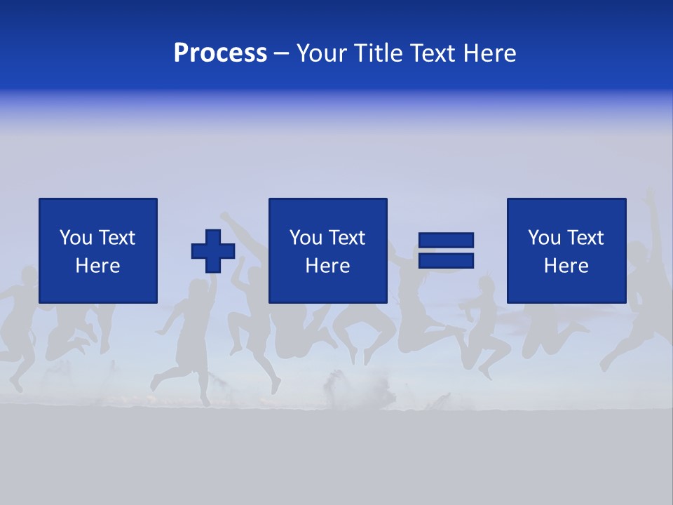 Hands Silhouette Jump PowerPoint Template