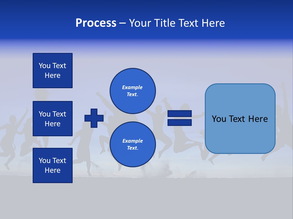 Hands Silhouette Jump PowerPoint Template