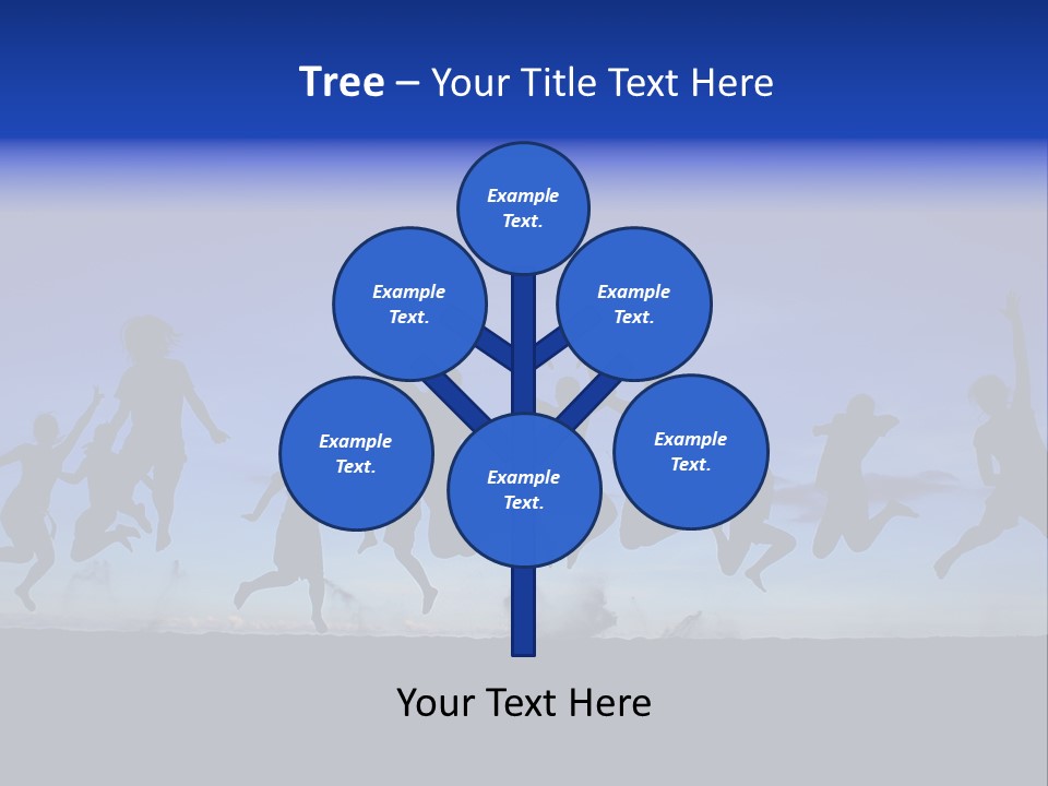 Hands Silhouette Jump PowerPoint Template