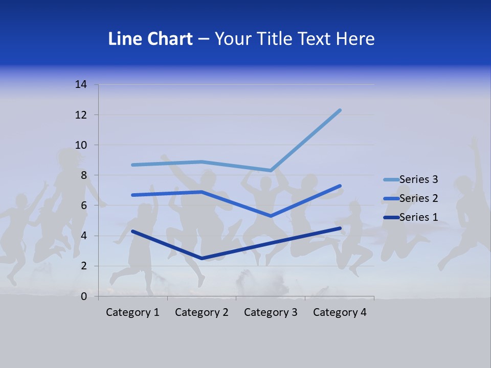 Hands Silhouette Jump PowerPoint Template