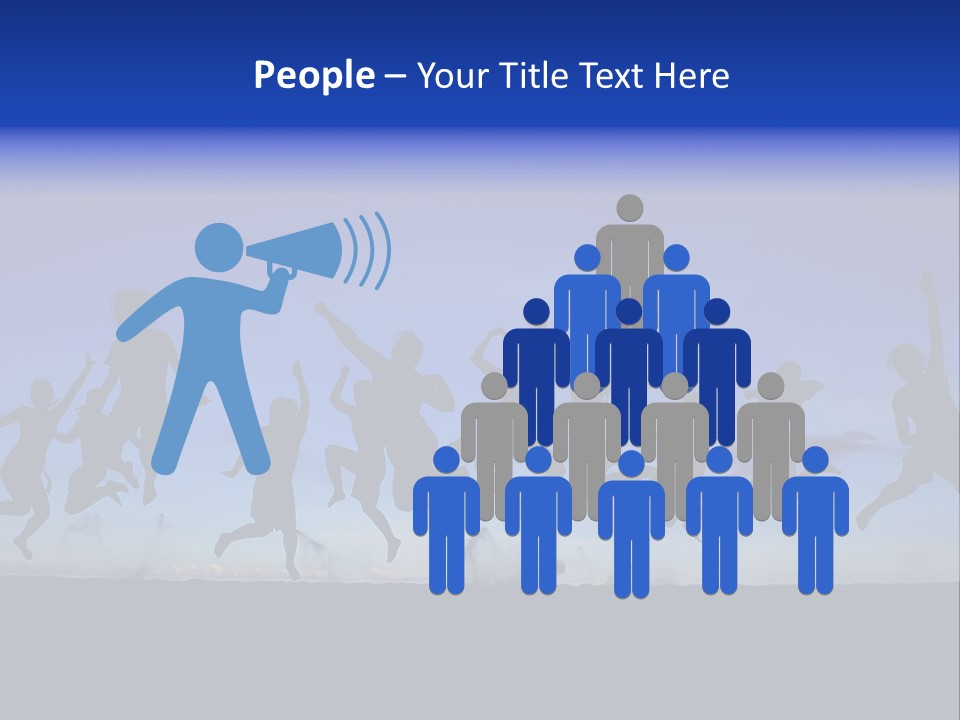 Hands Silhouette Jump PowerPoint Template