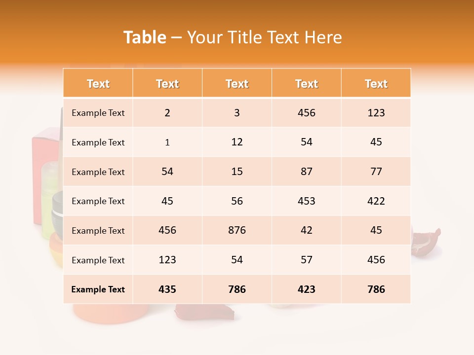 Nobody Accessory Horizontal PowerPoint Template