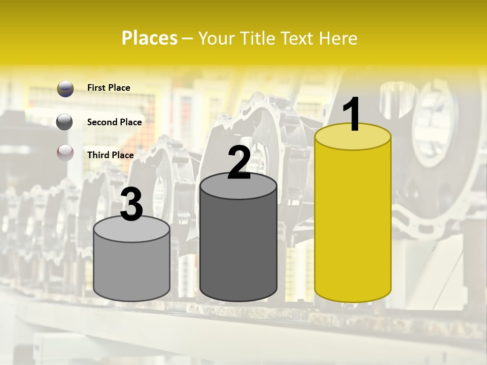Production Conveyor Vehicle PowerPoint Template