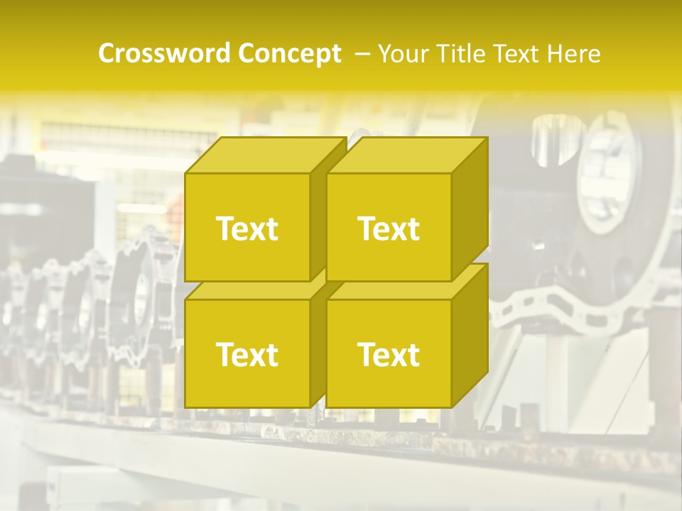 Production Conveyor Vehicle PowerPoint Template