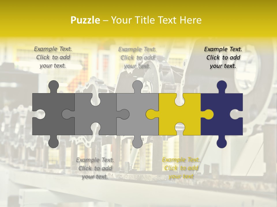 Production Conveyor Vehicle PowerPoint Template