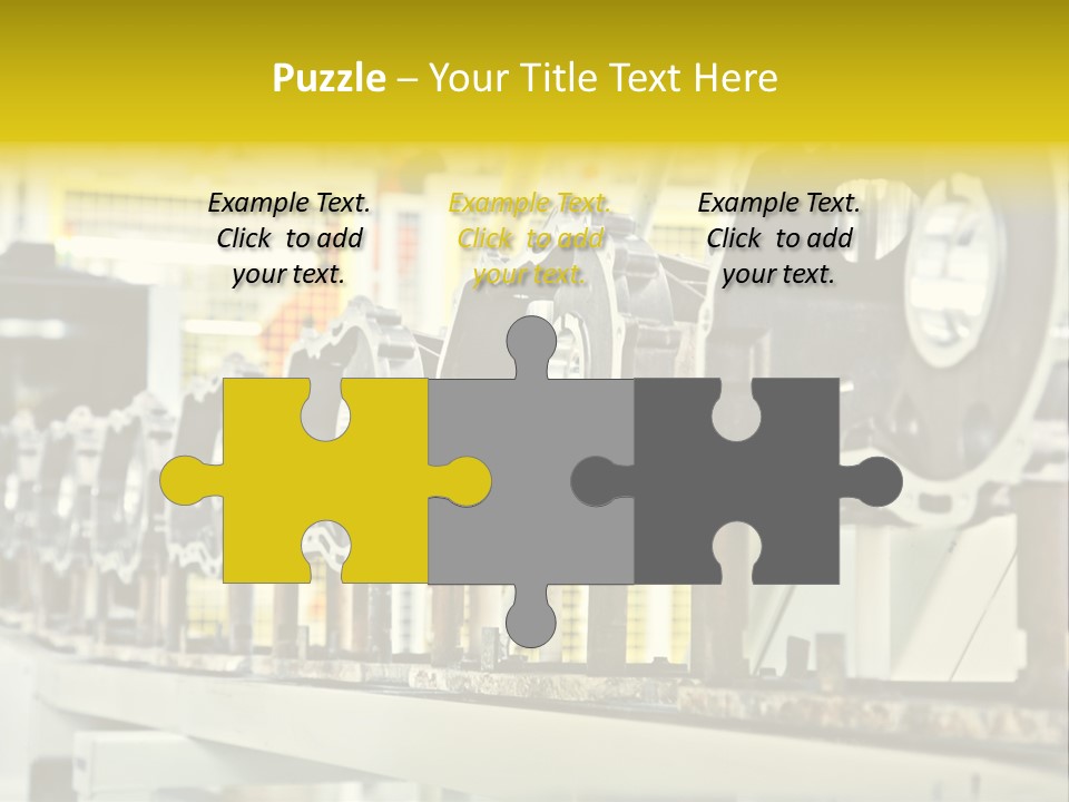 Production Conveyor Vehicle PowerPoint Template