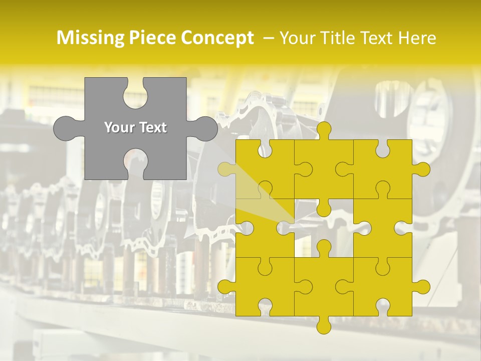 Production Conveyor Vehicle PowerPoint Template