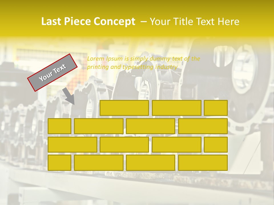 Production Conveyor Vehicle PowerPoint Template