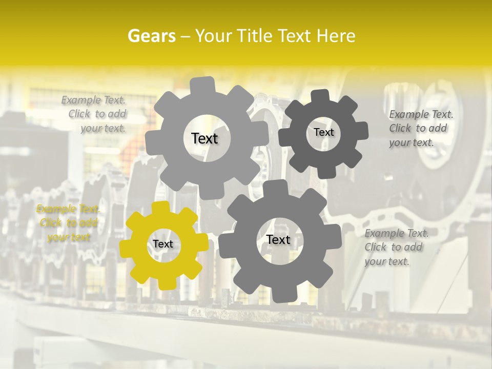 Production Conveyor Vehicle PowerPoint Template