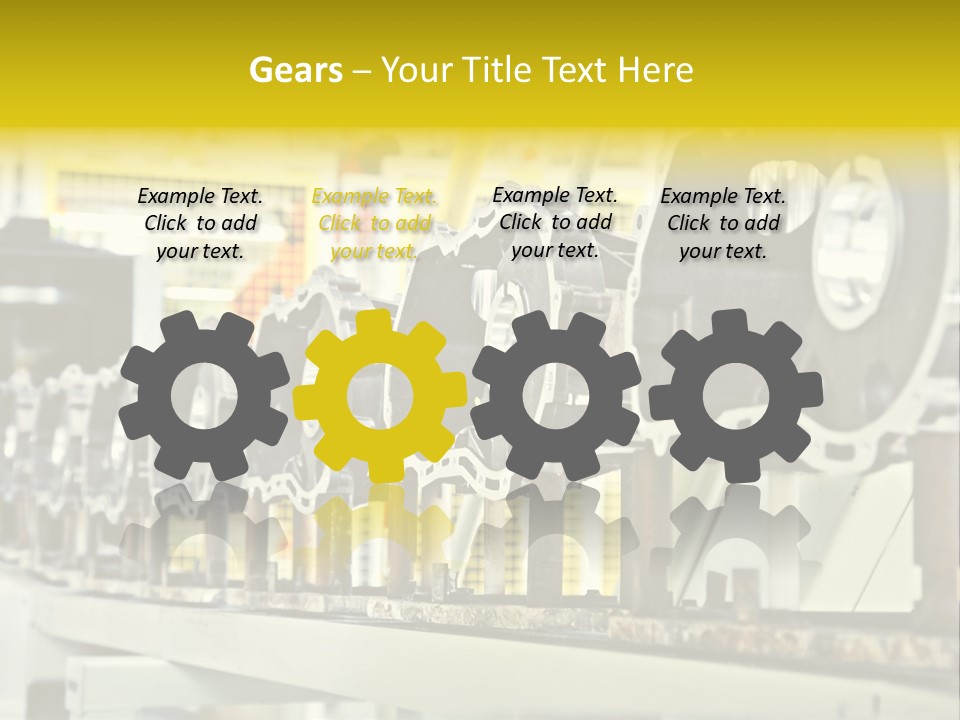 Production Conveyor Vehicle PowerPoint Template