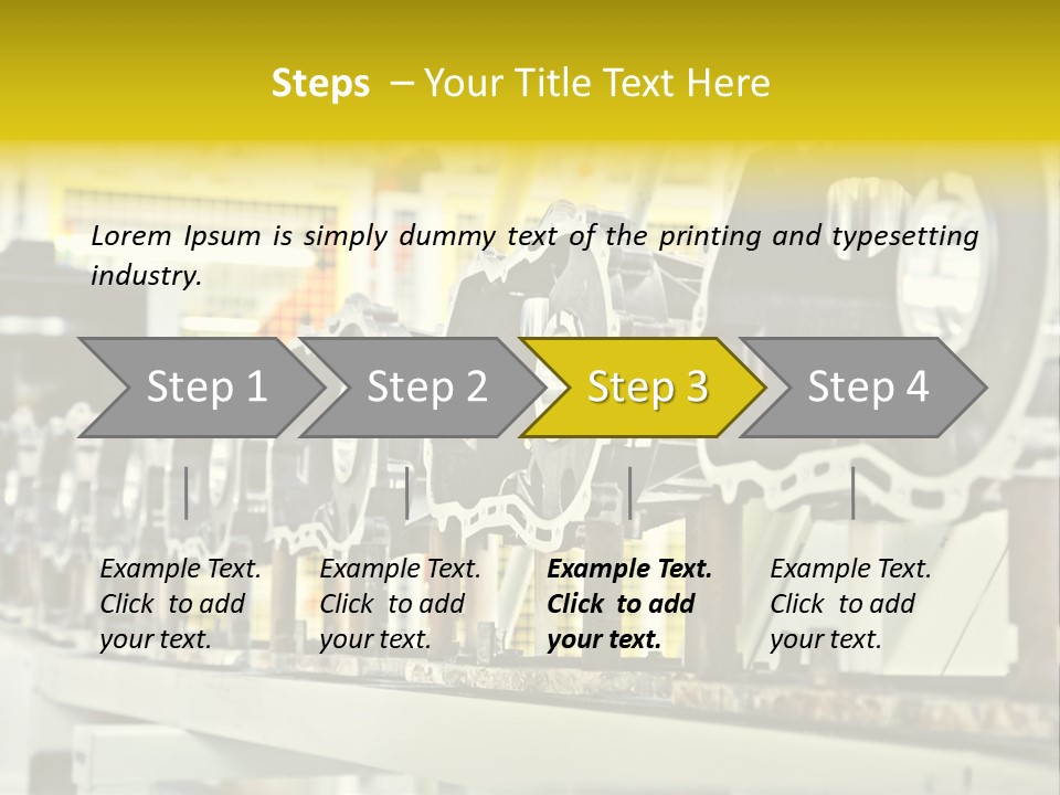 Production Conveyor Vehicle PowerPoint Template