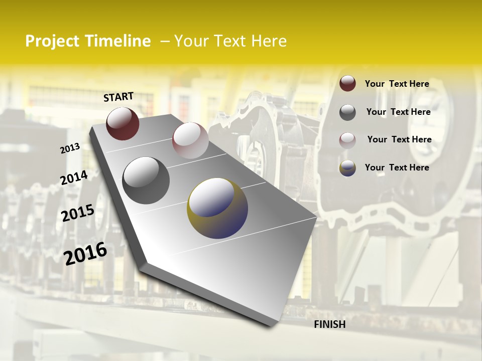 Production Conveyor Vehicle PowerPoint Template