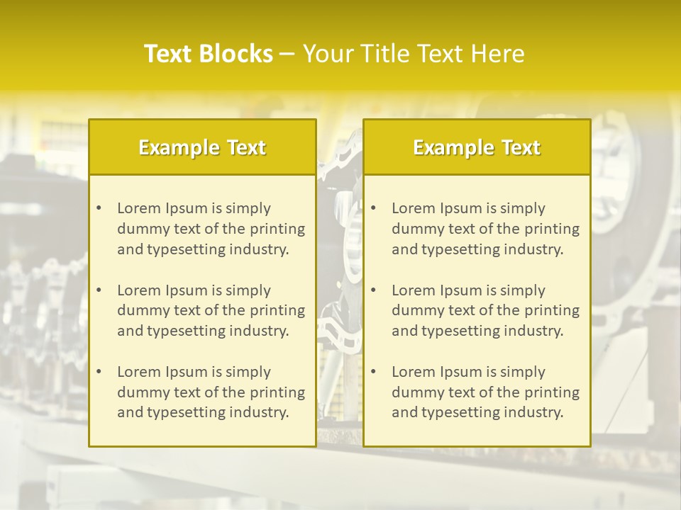 Production Conveyor Vehicle PowerPoint Template