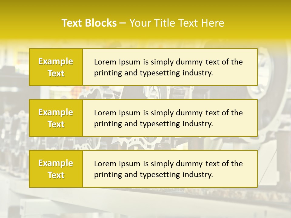Production Conveyor Vehicle PowerPoint Template