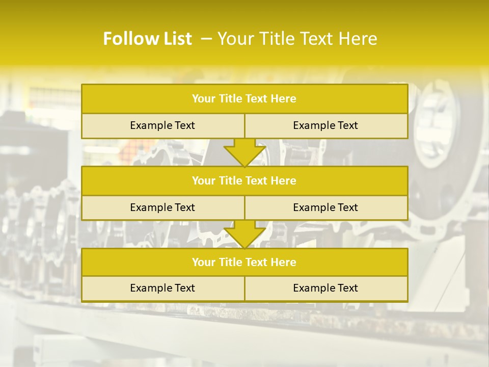Production Conveyor Vehicle PowerPoint Template