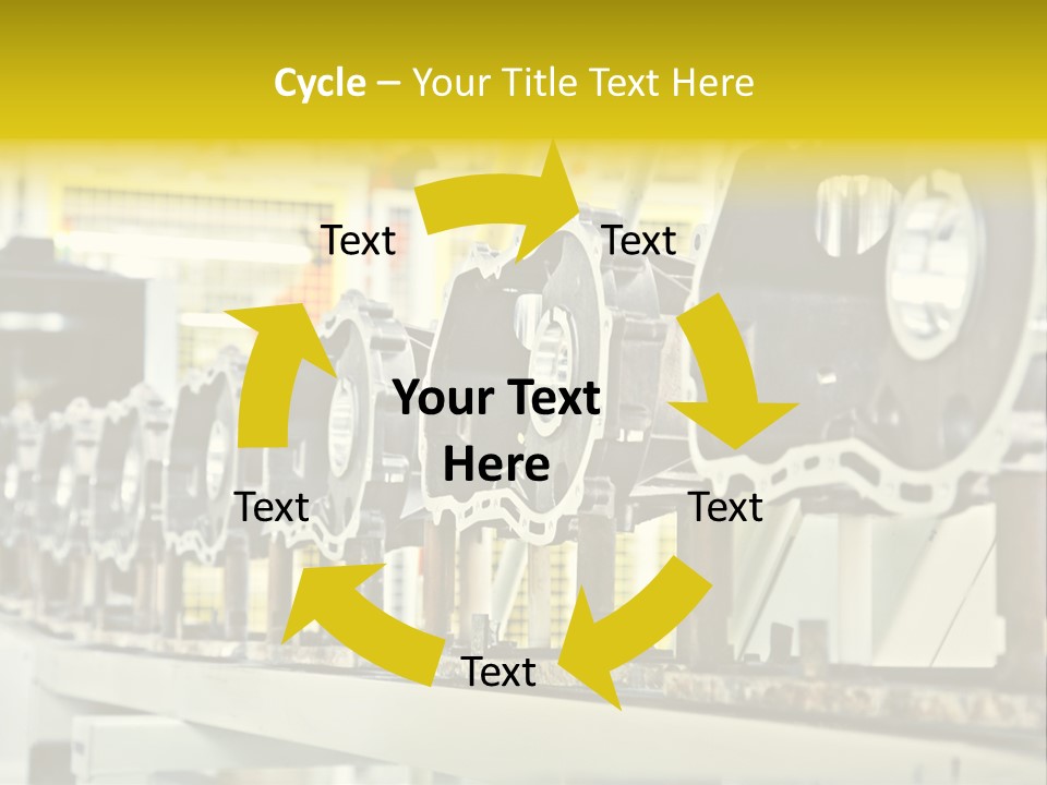 Production Conveyor Vehicle PowerPoint Template
