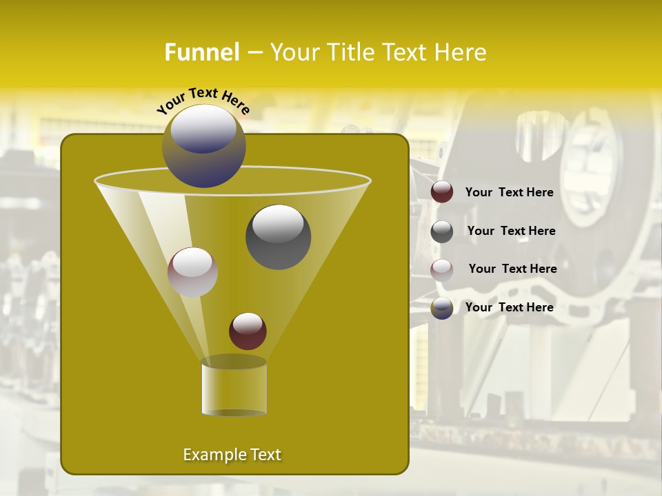 Production Conveyor Vehicle PowerPoint Template