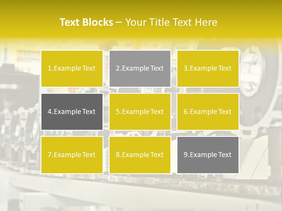 Production Conveyor Vehicle PowerPoint Template