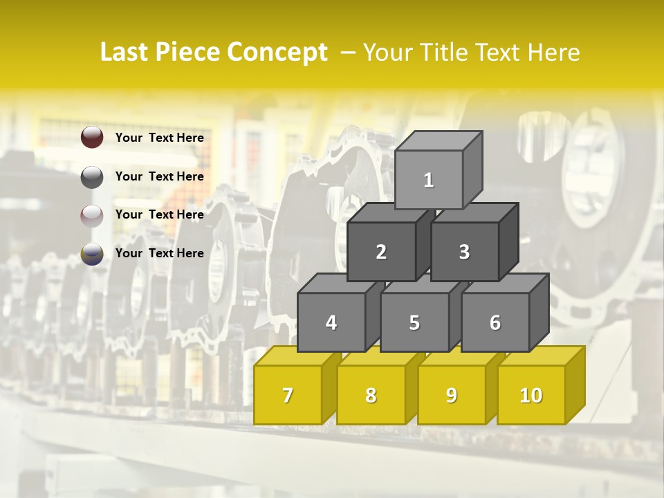 Production Conveyor Vehicle PowerPoint Template