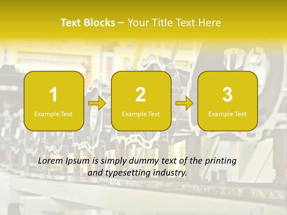 Production Conveyor Vehicle PowerPoint Template