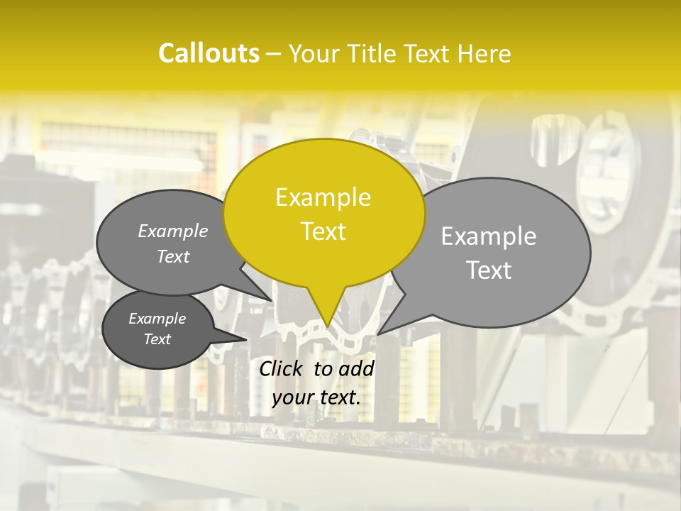 Production Conveyor Vehicle PowerPoint Template