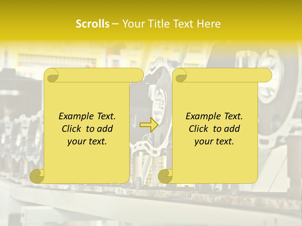 Production Conveyor Vehicle PowerPoint Template