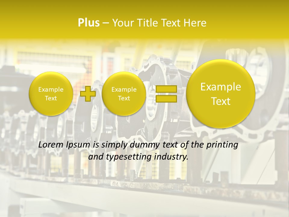 Production Conveyor Vehicle PowerPoint Template