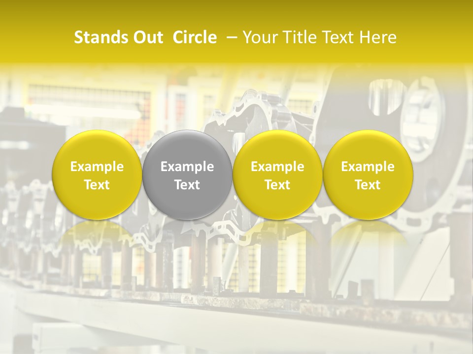 Production Conveyor Vehicle PowerPoint Template