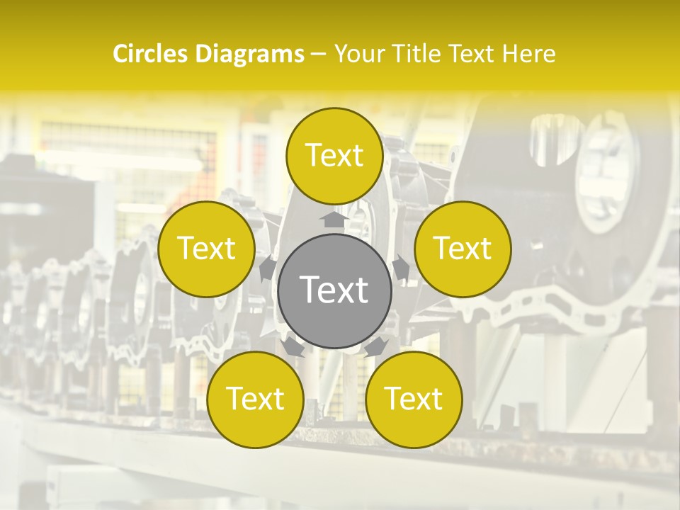 Production Conveyor Vehicle PowerPoint Template
