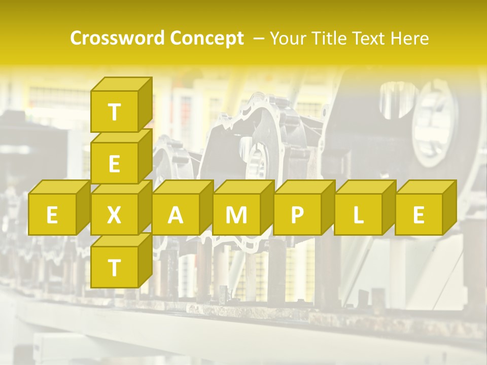 Production Conveyor Vehicle PowerPoint Template