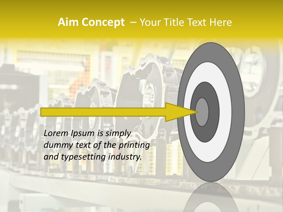 Production Conveyor Vehicle PowerPoint Template