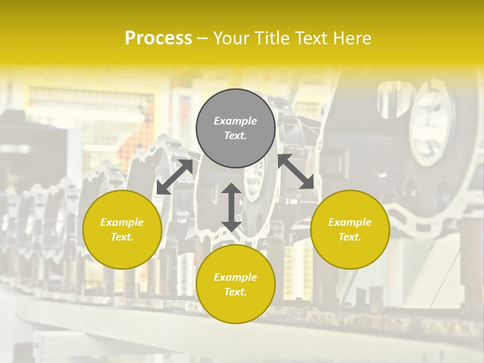 Production Conveyor Vehicle PowerPoint Template