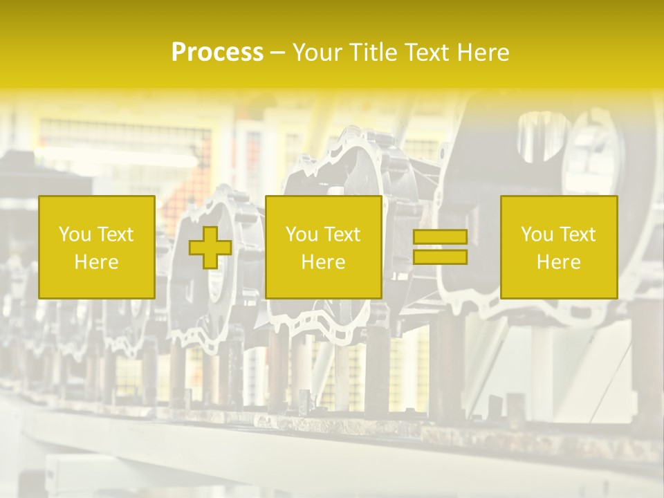 Production Conveyor Vehicle PowerPoint Template