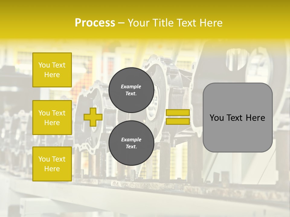 Production Conveyor Vehicle PowerPoint Template
