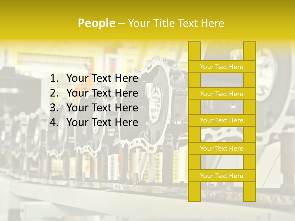 Production Conveyor Vehicle PowerPoint Template