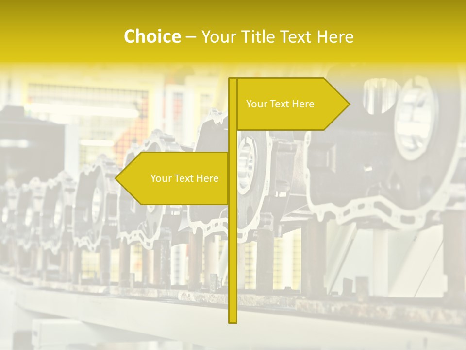 Production Conveyor Vehicle PowerPoint Template