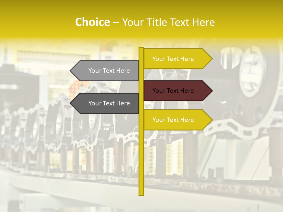 Production Conveyor Vehicle PowerPoint Template