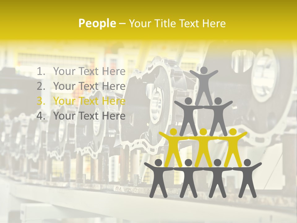 Production Conveyor Vehicle PowerPoint Template