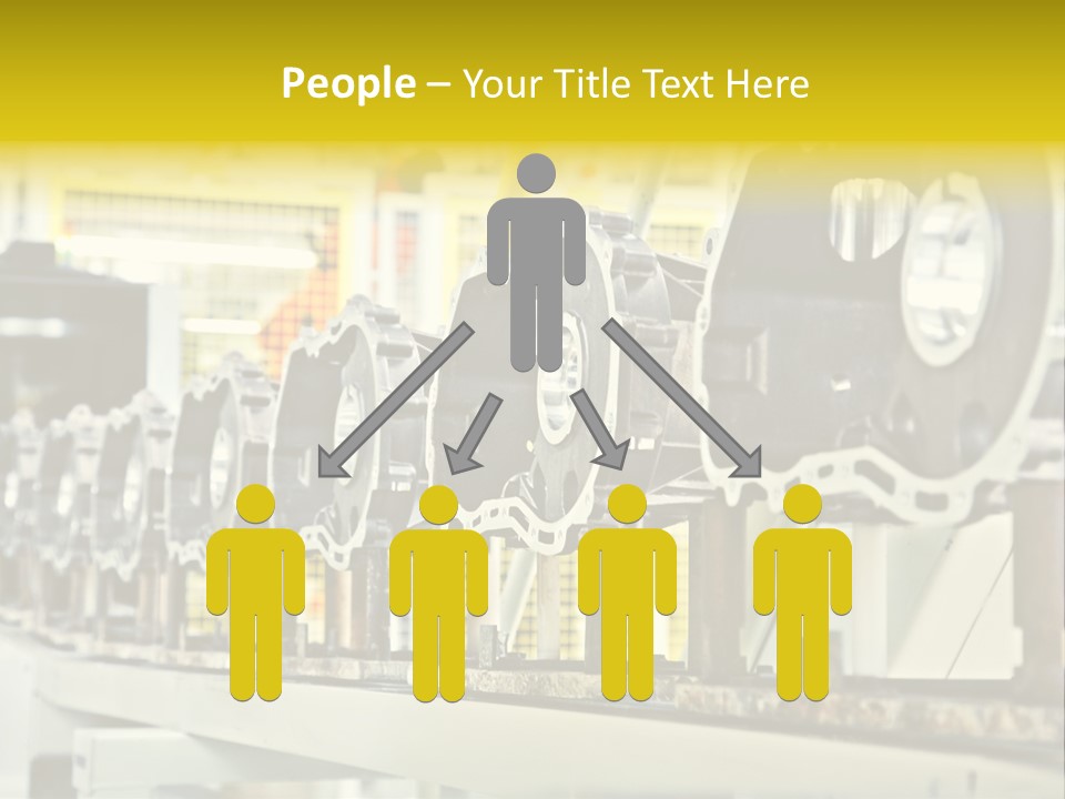 Production Conveyor Vehicle PowerPoint Template