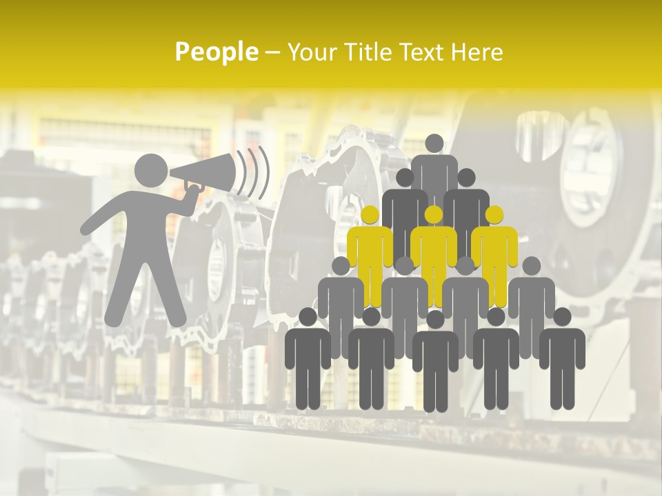 Production Conveyor Vehicle PowerPoint Template