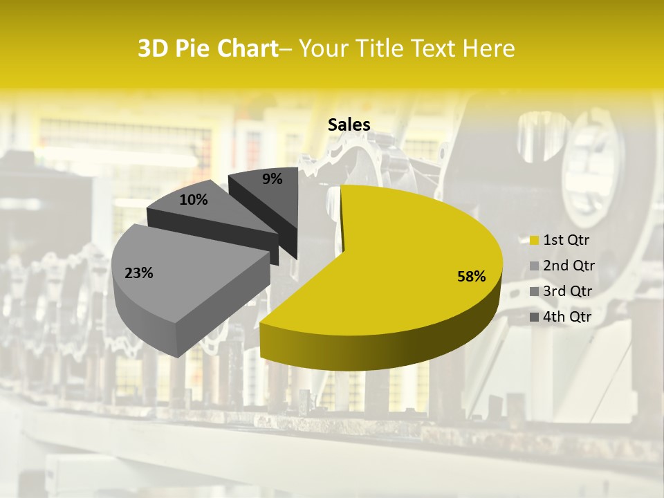 Production Conveyor Vehicle PowerPoint Template