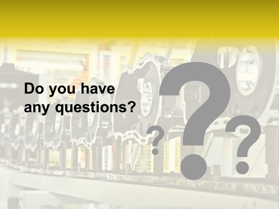 Production Conveyor Vehicle PowerPoint Template