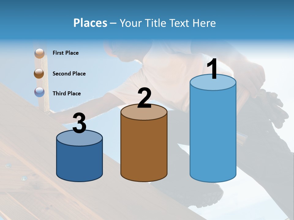Residential Structure Working Flare PowerPoint Template