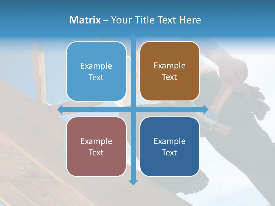 Residential Structure Working Flare PowerPoint Template