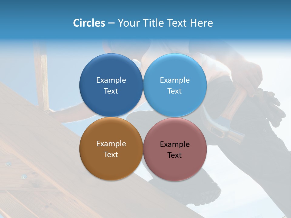 Residential Structure Working Flare PowerPoint Template