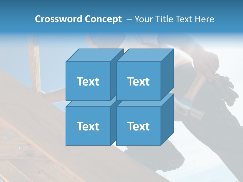 Residential Structure Working Flare PowerPoint Template
