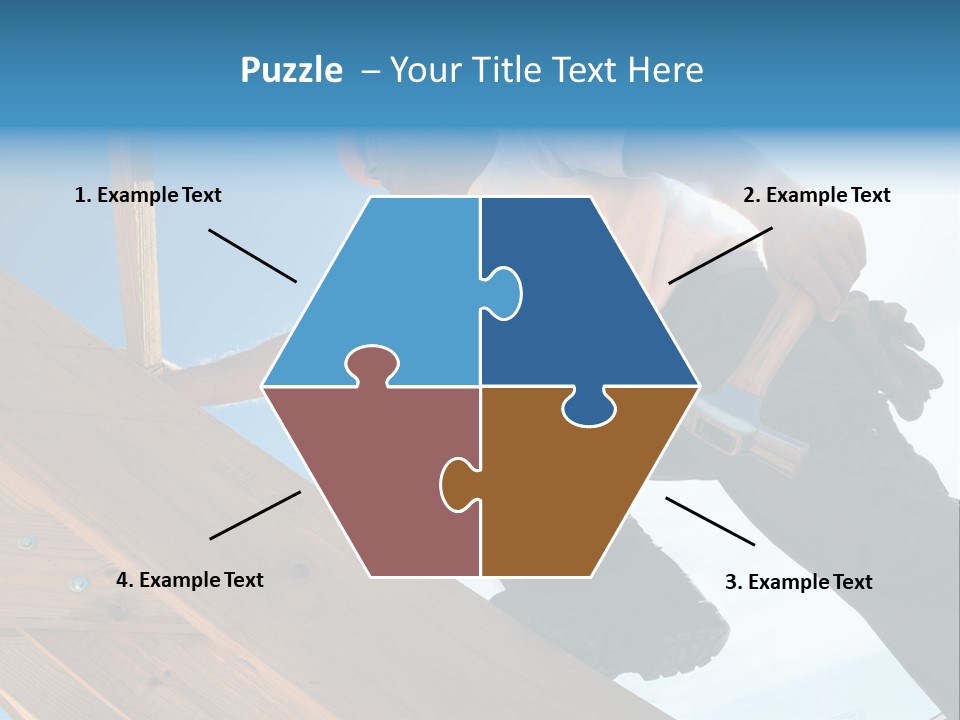Residential Structure Working Flare PowerPoint Template