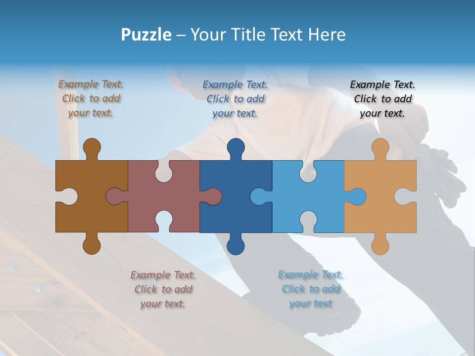 Residential Structure Working Flare PowerPoint Template